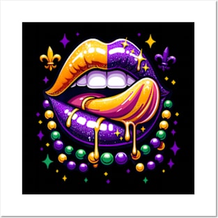 Mardi Gras Outfit CostumeMardi Gras Lips Posters and Art